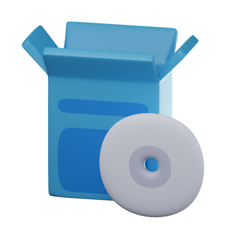 Software Cd  3D Icon