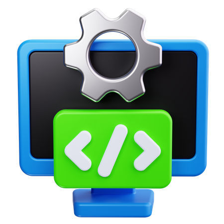 Software Code  3D Icon