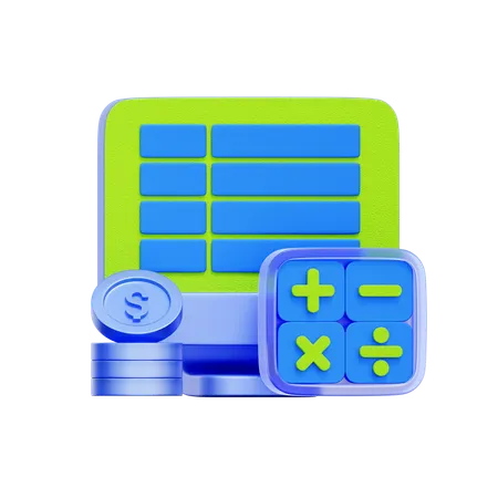 Software de contabilidad digital  3D Icon