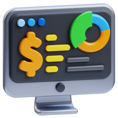 Software de contabilidade  3D Icon