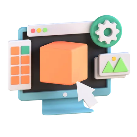 Software de diseño  3D Icon