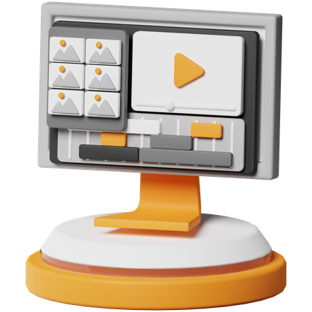 Software de edición de vídeo  3D Icon