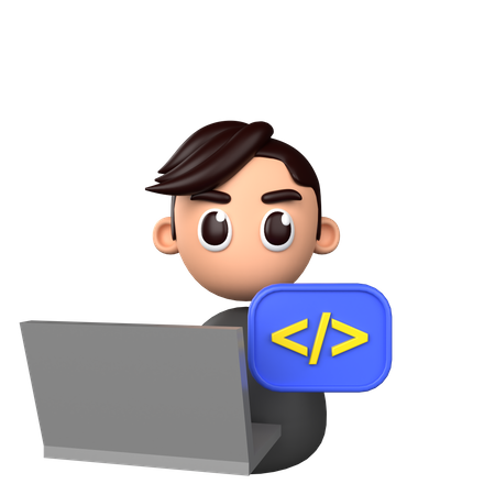 Software developer  3D Icon