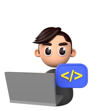 Software developer  3D Icon