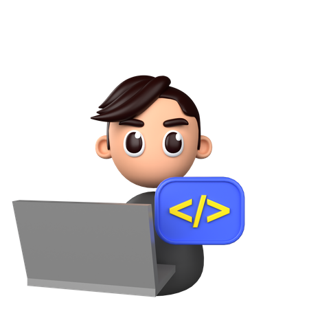 Software developer 3D Icon