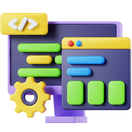Software development  3D Icon