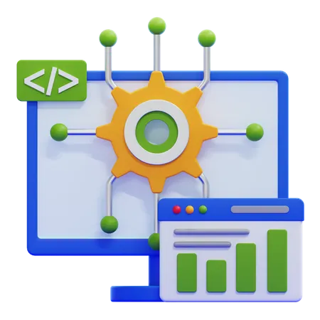 ソフトウェア開発  3D Icon