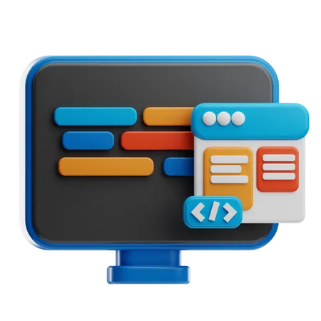 Software development  3D Icon