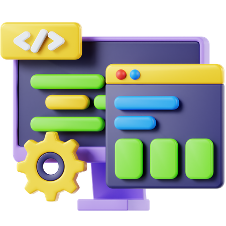 Software development  3D Icon