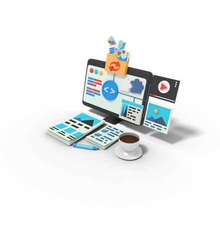 Software Development  3D Icon