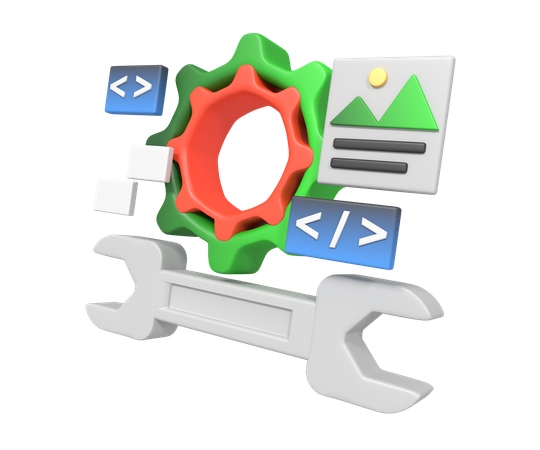 Software-Entwicklung  3D Icon