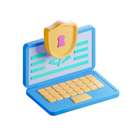 Seguridad del software  3D Icon