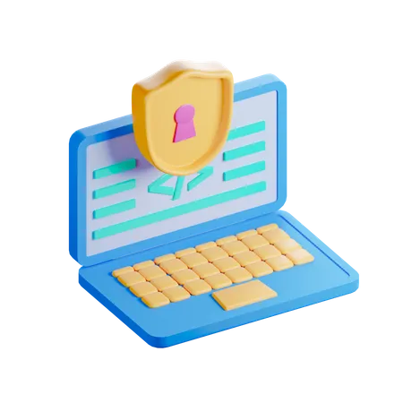Seguridad del software  3D Icon