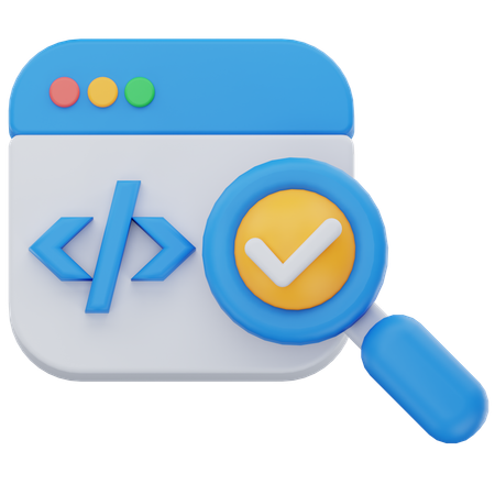 Software testing  3D Icon