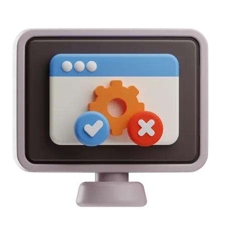 Software Testing  3D Icon