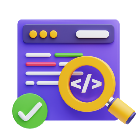 Software Testing  3D Icon