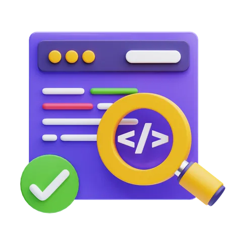 Software Testing  3D Icon