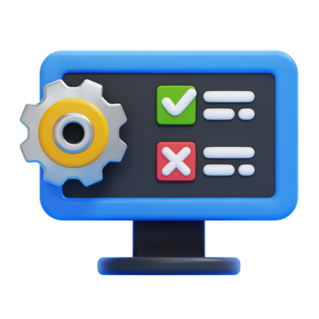 Software Testing  3D Icon