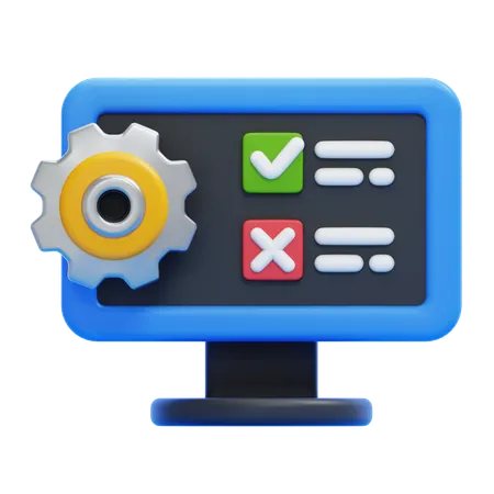 Software Testing  3D Icon