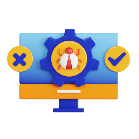 Software Testing  3D Icon