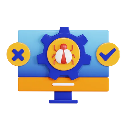 Software Testing  3D Icon