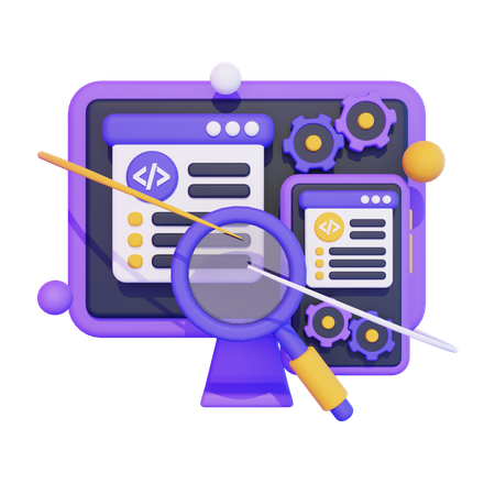 Software Testing  3D Icon