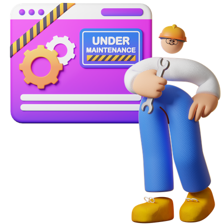 Software Under Maintenance  3D Icon