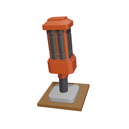 Soil Drill  3D Icon