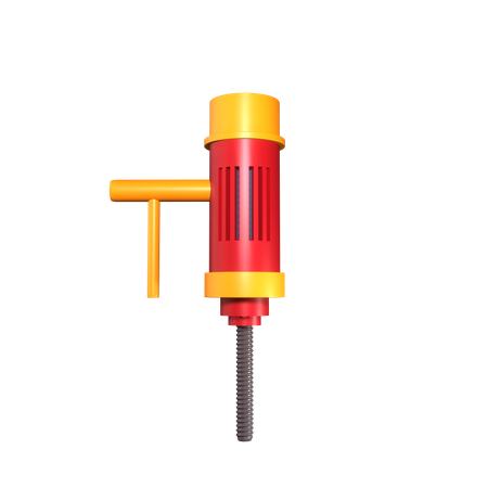 Soil Drill  3D Icon