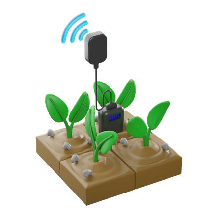 Soil Monitoring  3D Icon