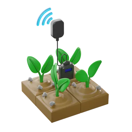 Soil Monitoring  3D Icon