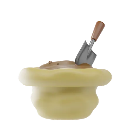 Soil Sack  3D Icon