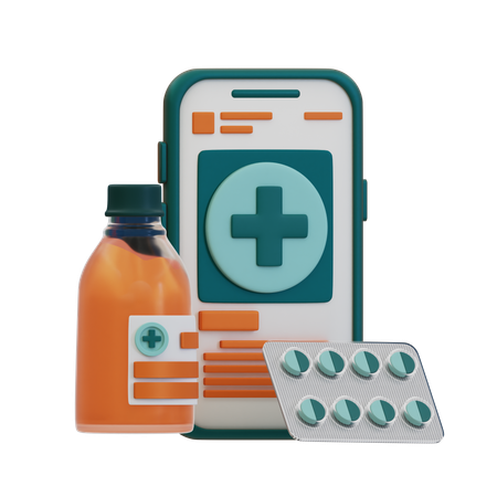 Soins de santé mobiles  3D Icon