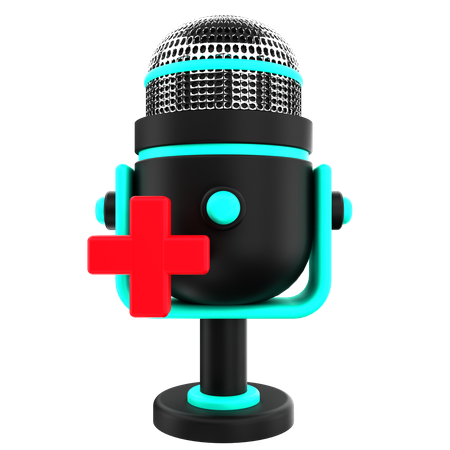 Podcast sur la santé  3D Icon
