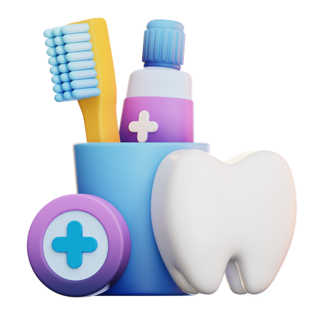 Soins de santé des dents  3D Icon