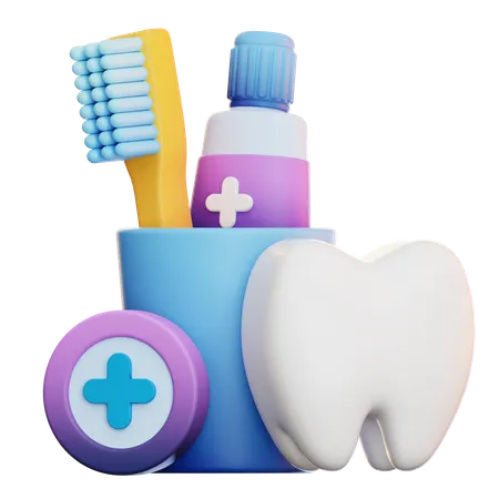 Soins de santé des dents  3D Icon