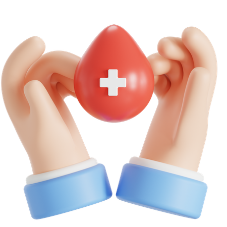 Soins du sang  3D Icon