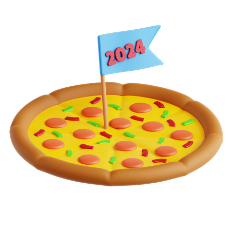 Soirée pizza  3D Icon