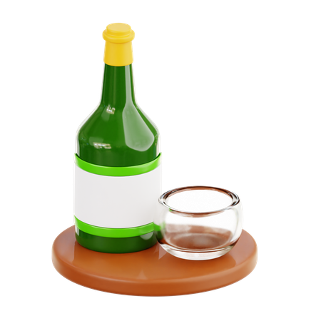 Soju  3D Icon