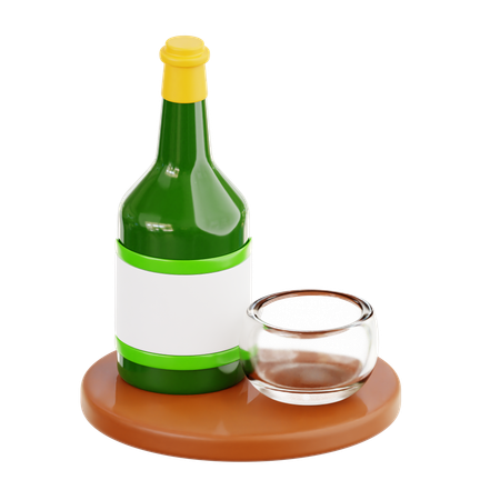 Soju  3D Icon
