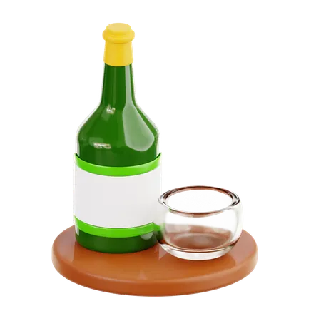 Soju  3D Icon