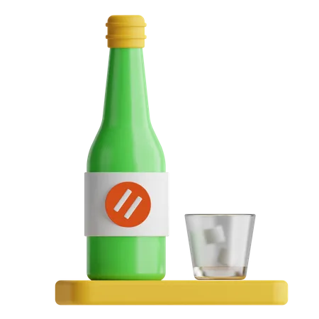 Soju  3D Icon