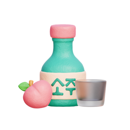 Soju 3D Icon