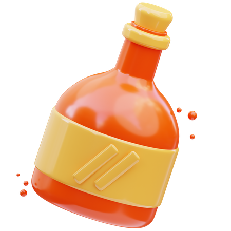 Soju-Flasche  3D Icon