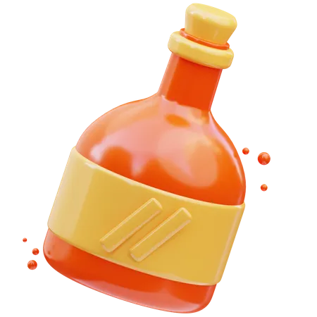 Soju-Flasche  3D Icon