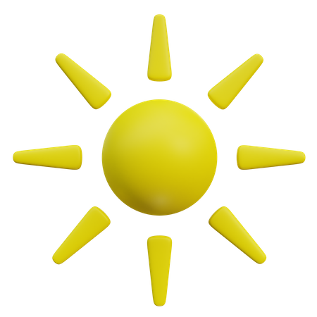 Luz solar  3D Icon