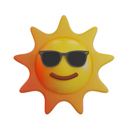 Sol genial emoji  3D Icon