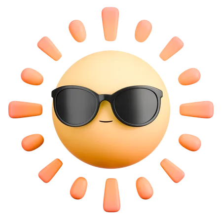 Sol Emoji  3D Icon