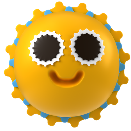 Sol Emoji  3D Icon