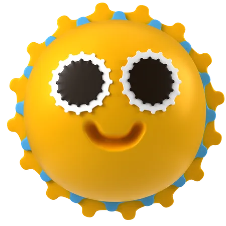 Sol Emoji  3D Icon